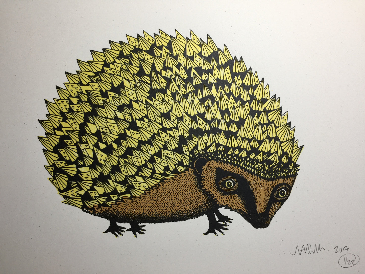 Hedgehog Screen Print